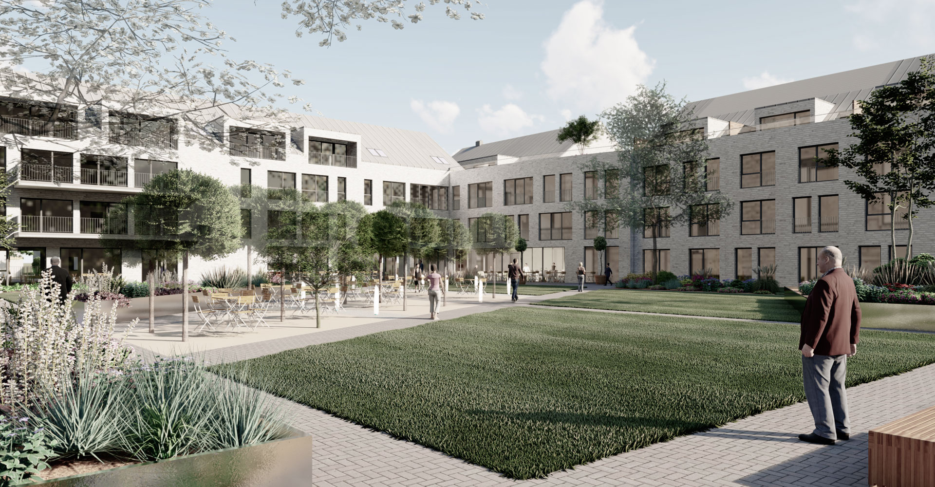 Außenansicht 3 Zentrum für Senioren Köln Zündorf, mga consult Rheinbreitbach Architekten, Konzeption und Planung